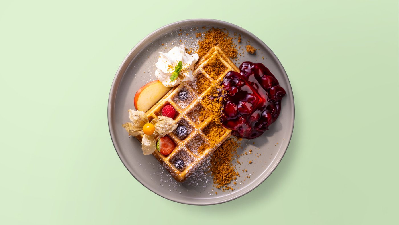 Mit dieser Waffel ist gut Kirschen essen